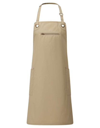 PR121 - ‘BARLEY’ CONTRAST STITCH SUSTAINABLE BIB APRON