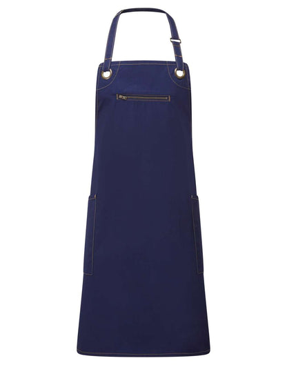 PR121 - ‘BARLEY’ CONTRAST STITCH SUSTAINABLE BIB APRON