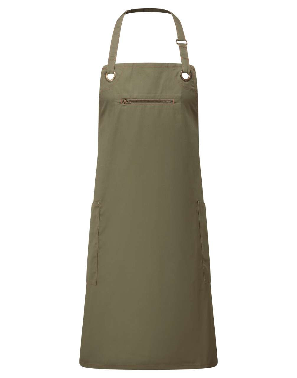 PR121 - ‘BARLEY’ CONTRAST STITCH SUSTAINABLE BIB APRON