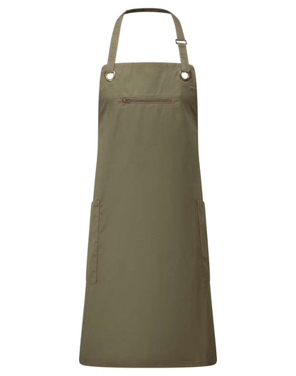 PR121 - ‘BARLEY’ CONTRAST STITCH SUSTAINABLE BIB APRON