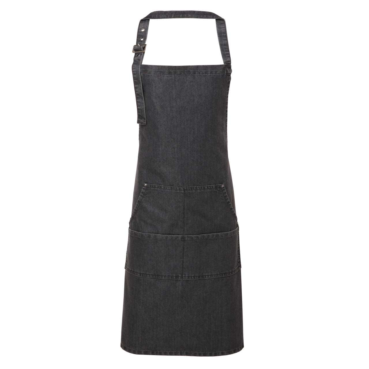 PR126 - JEANS STITCH DENIM BIB APRON