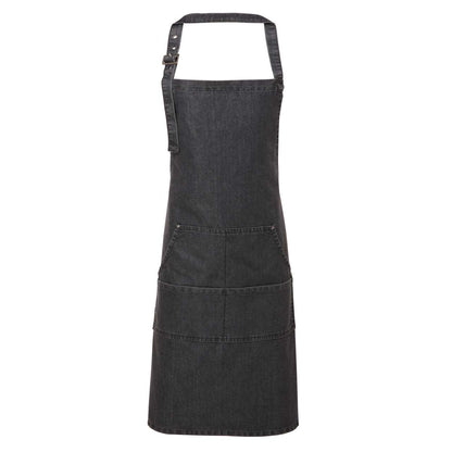 PR126 - JEANS STITCH DENIM BIB APRON