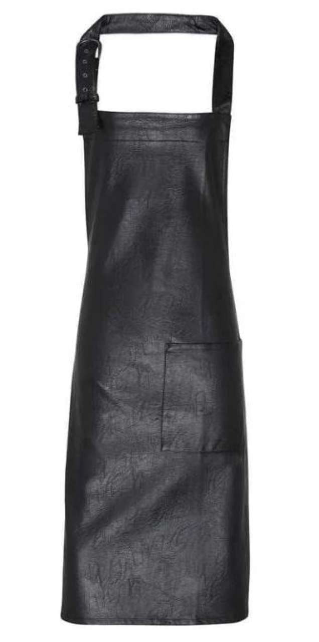 PR139 - FAUX LEATHER BIB APRON