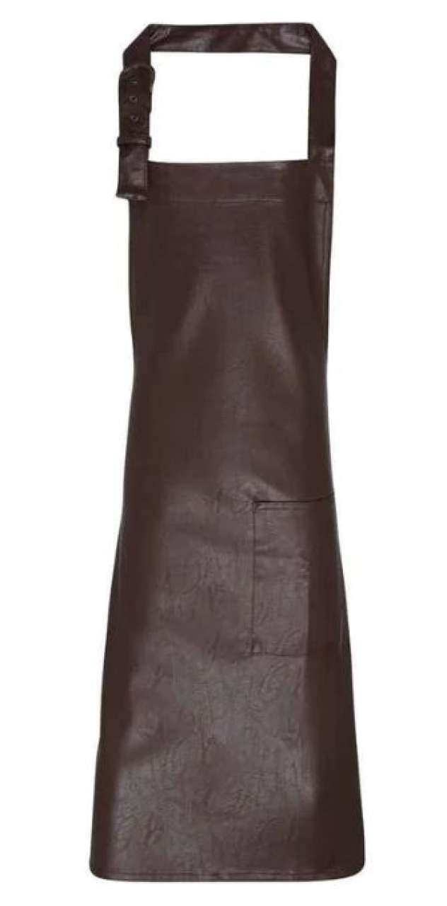 PR139 - FAUX LEATHER BIB APRON