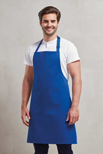 PR154 - 'COLOURS COLLECTION’ BIB APRON WITH POCKET