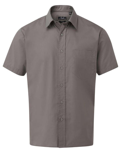 PR202 - MEN'S SHORT SLEEVE POPLIN SHIRT