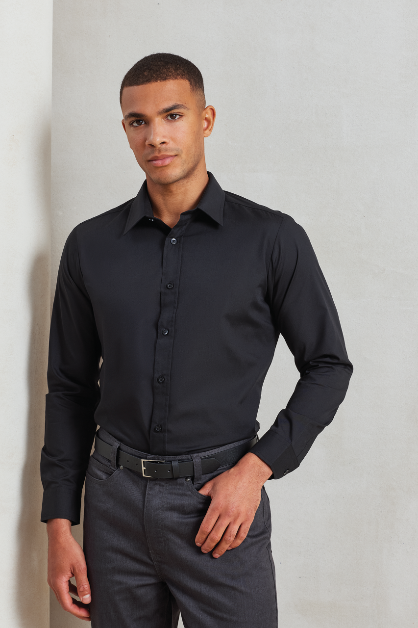 PR204 - MEN’S LONG SLEEVE FITTED POPLIN SHIRT