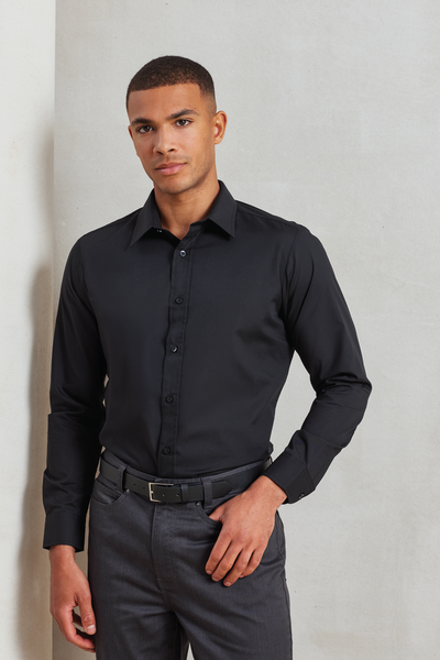 PR204 - MEN’S LONG SLEEVE FITTED POPLIN SHIRT