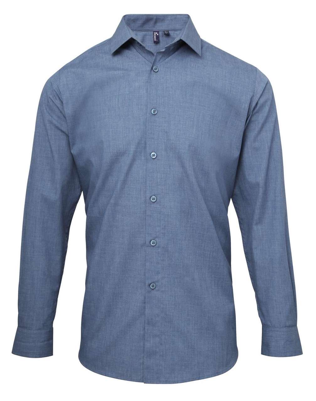PR217 - MEN'S CROSS-DYE ROLL SLEEVE POPLIN BAR SHIRT