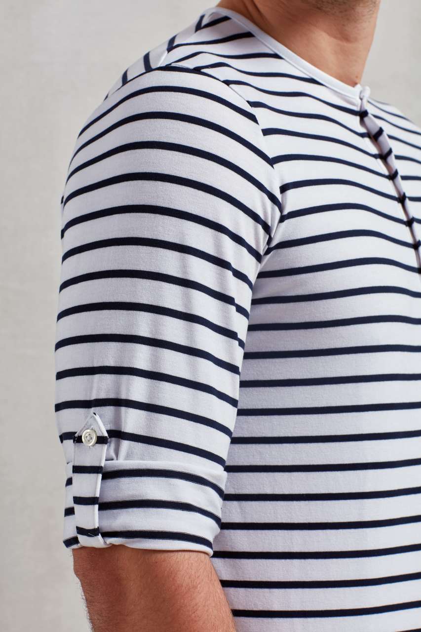 PR218 - MEN'S LONG JOHN ROLL SLEEVE TEE