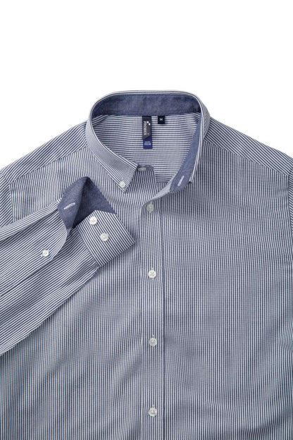 PR238 - MEN’S COTTON RICH OXFORD STRIPES SHIRT