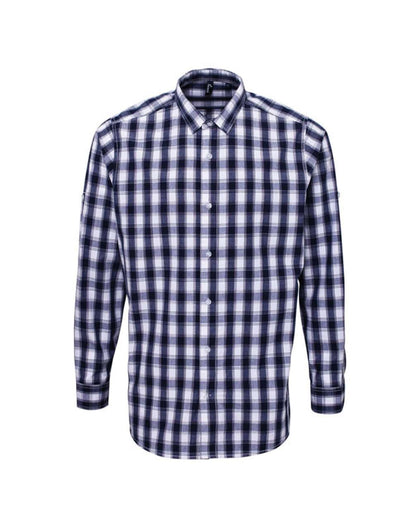 PR250 - 'MULLIGAN' CHECK - MEN'S LONG SLEEVE COTTON SHIRT