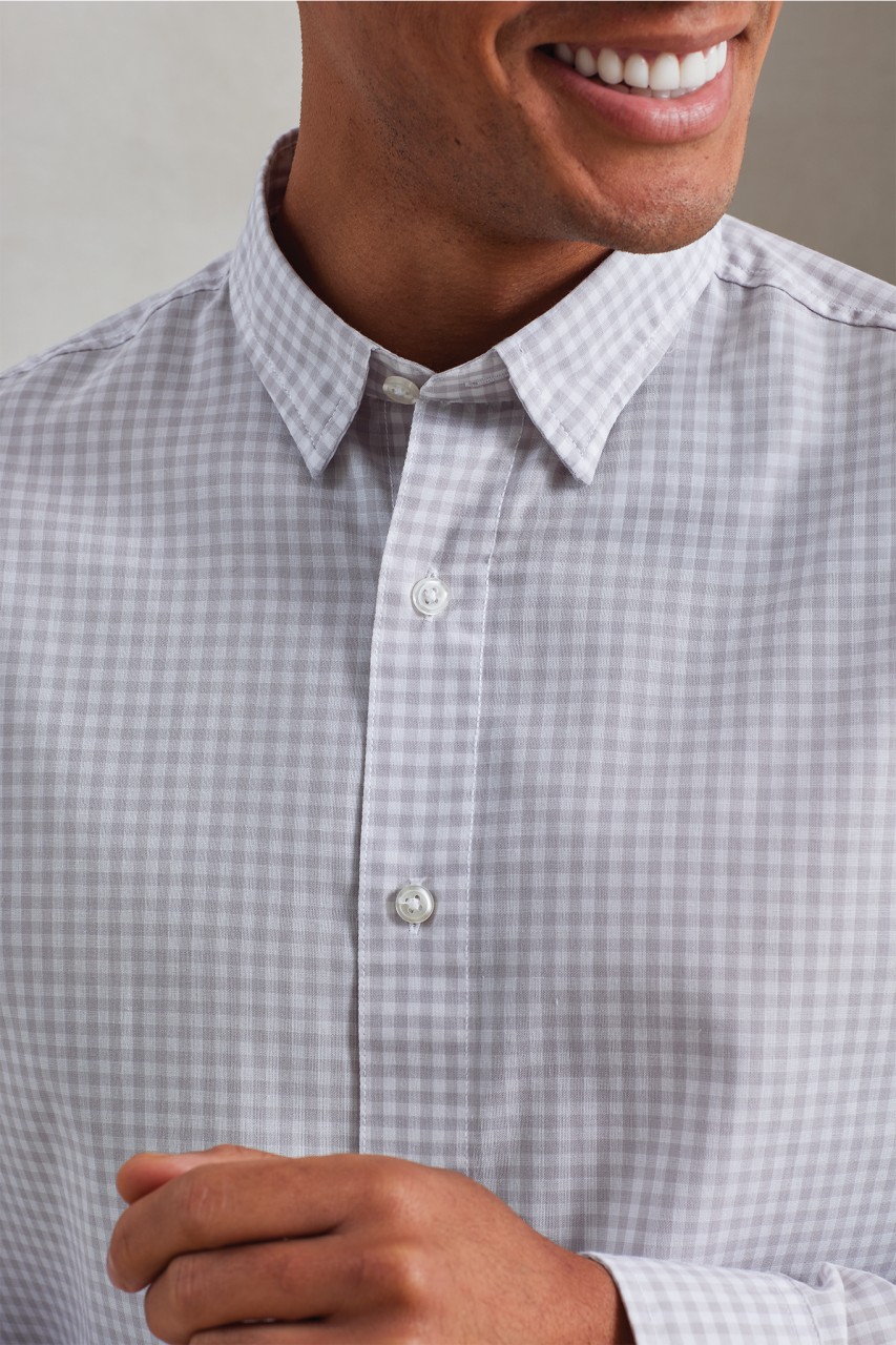 PR252 - 'MAXTON' CHECK MEN'S LONG SLEEVE SHIRT