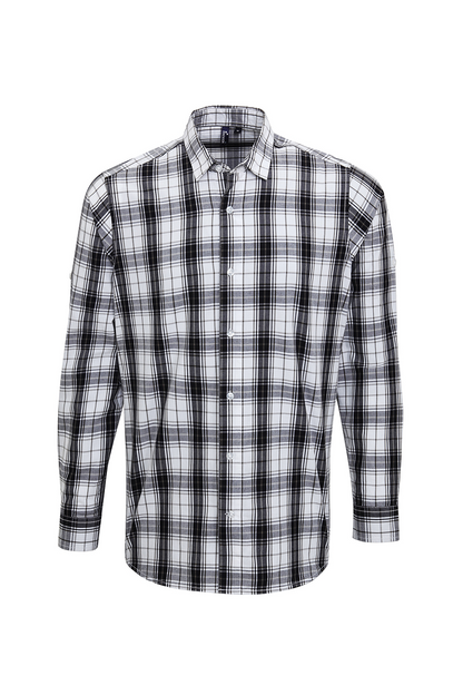 PR254 - 'GINMILL' CHECK - MEN'S LONG SLEEVE COTTON SHIRT