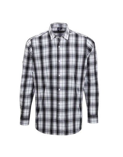 PR254 - 'GINMILL' CHECK - MEN'S LONG SLEEVE COTTON SHIRT