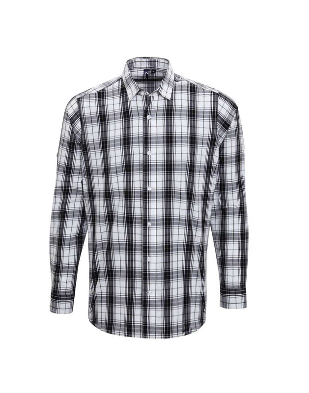 PR254 - 'GINMILL' CHECK - MEN'S LONG SLEEVE COTTON SHIRT