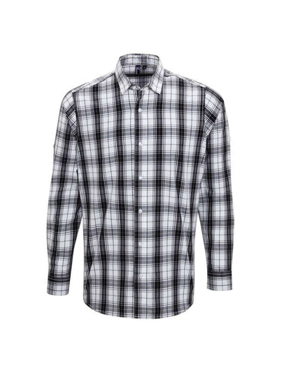PR254 - 'GINMILL' CHECK - MEN'S LONG SLEEVE COTTON SHIRT