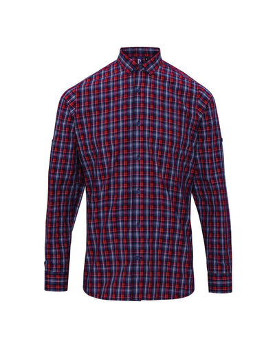 PR256 - 'SIDEHILL' CHECK - MEN'S LONG SLEEVE COTTON SHIRT