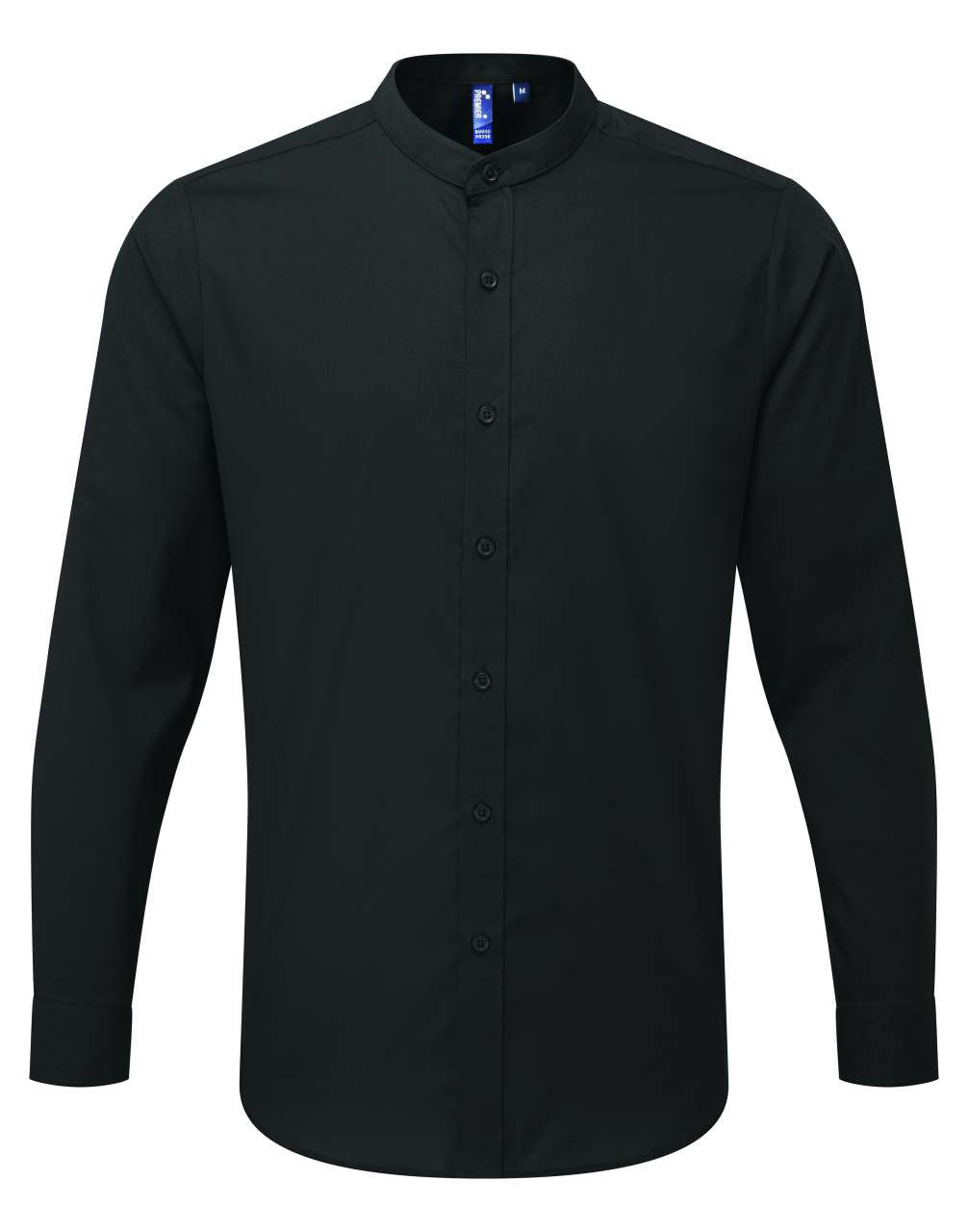 PR258 - BANDED COLLAR 'GRANDAD' LONG SLEEVE SHIRT