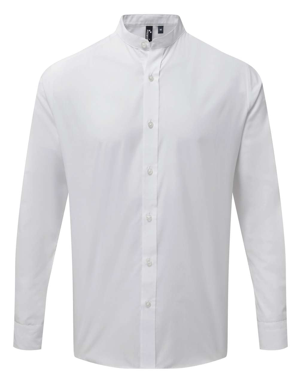 PR258 - BANDED COLLAR 'GRANDAD' LONG SLEEVE SHIRT