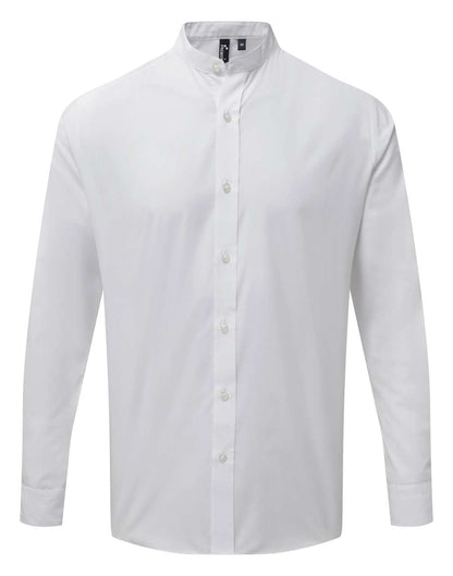 PR258 - BANDED COLLAR 'GRANDAD' LONG SLEEVE SHIRT