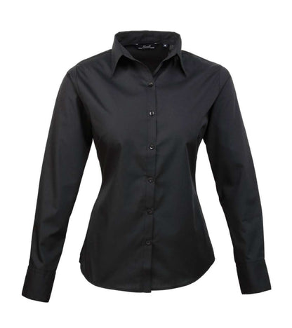 PR300 - WOMEN'S LONG SLEEVE POPLIN BLOUSE