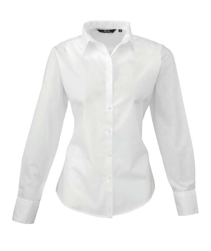 PR300 - WOMEN'S LONG SLEEVE POPLIN BLOUSE