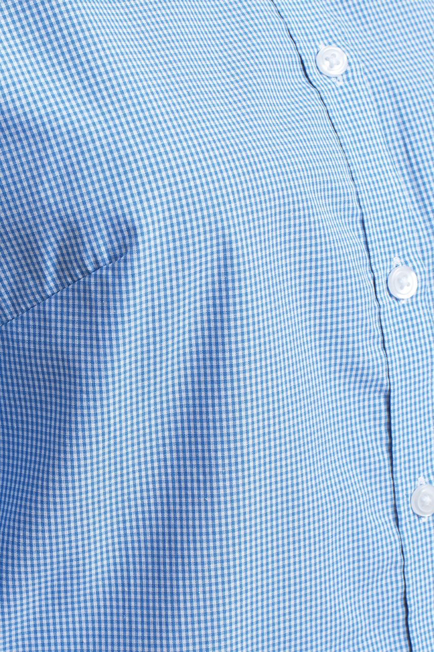 PR320 - WOMEN'S LONG SLEEVE GINGHAM MICROCHECK SHIRT