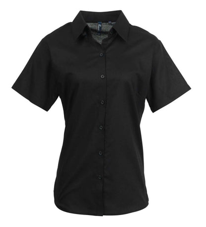 PR336 - WOMEN'S SHORT SLEEVE SIGNATURE OXFORD BLOUSE