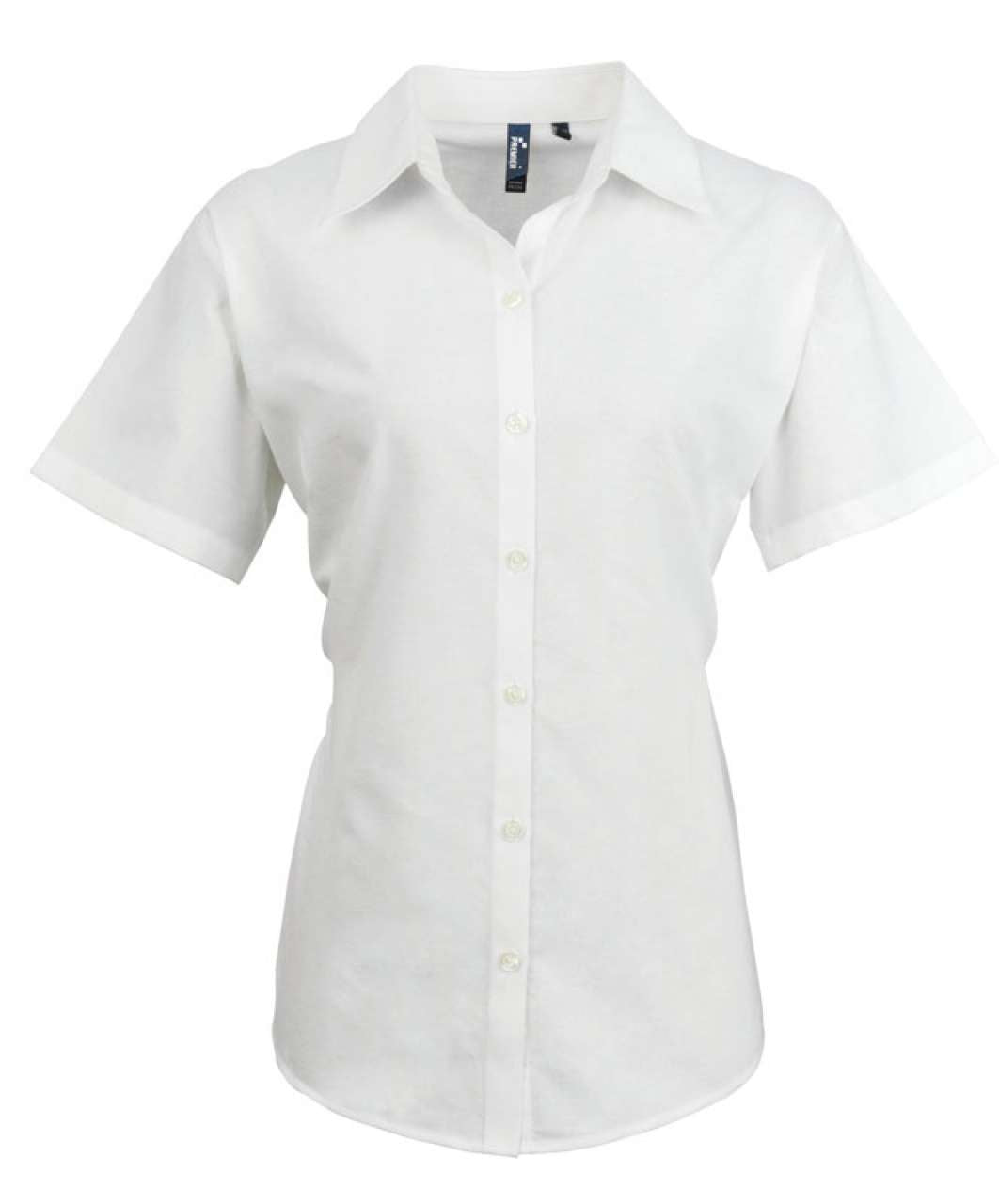 PR336 - WOMEN'S SHORT SLEEVE SIGNATURE OXFORD BLOUSE