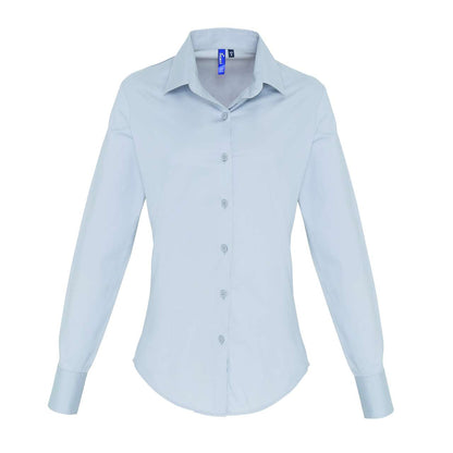PR344 - WOMEN'S STRETCH-FIT COTTON POPLIN LONG SLEEVE SHIRT