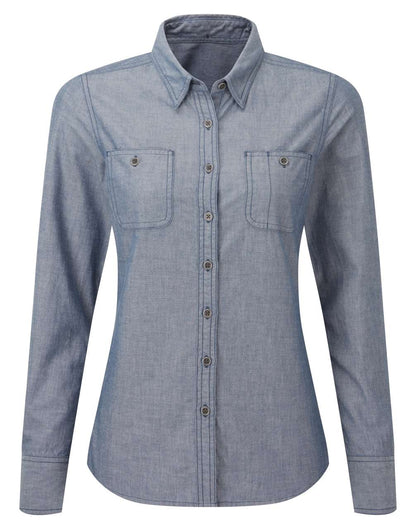 PR347 - WOMEN'S ORGANIC CHAMBRAY FAIRTRADE SHIRT