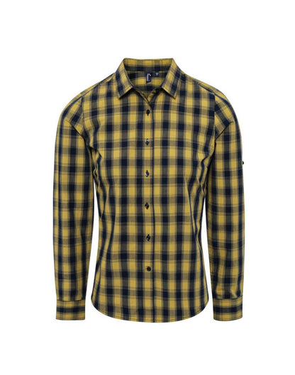 PR350 - 'MULLIGAN' CHECK - WOMEN'S LONG SLEEVE COTTON SHIRT