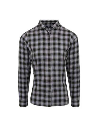 PR350 - 'MULLIGAN' CHECK - WOMEN'S LONG SLEEVE COTTON SHIRT