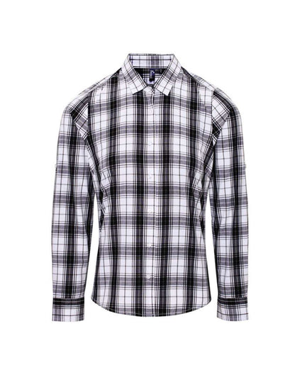 PR354 - 'GINMILL' CHECK - WOMEN'S LONG SLEEVE COTTON SHIRT