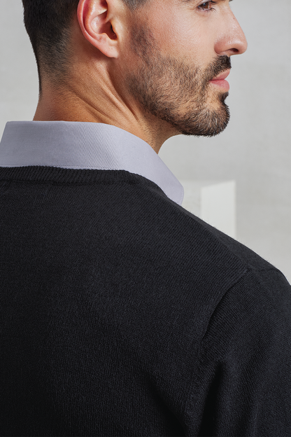 PR400 - 'ESSENTIAL' ACRYLIC MEN'S V-NECK SWEATER