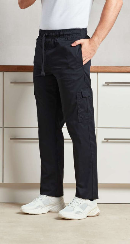 PR555 - 'ESSENTIAL' CHEF'S CARGO POCKET TROUSERS