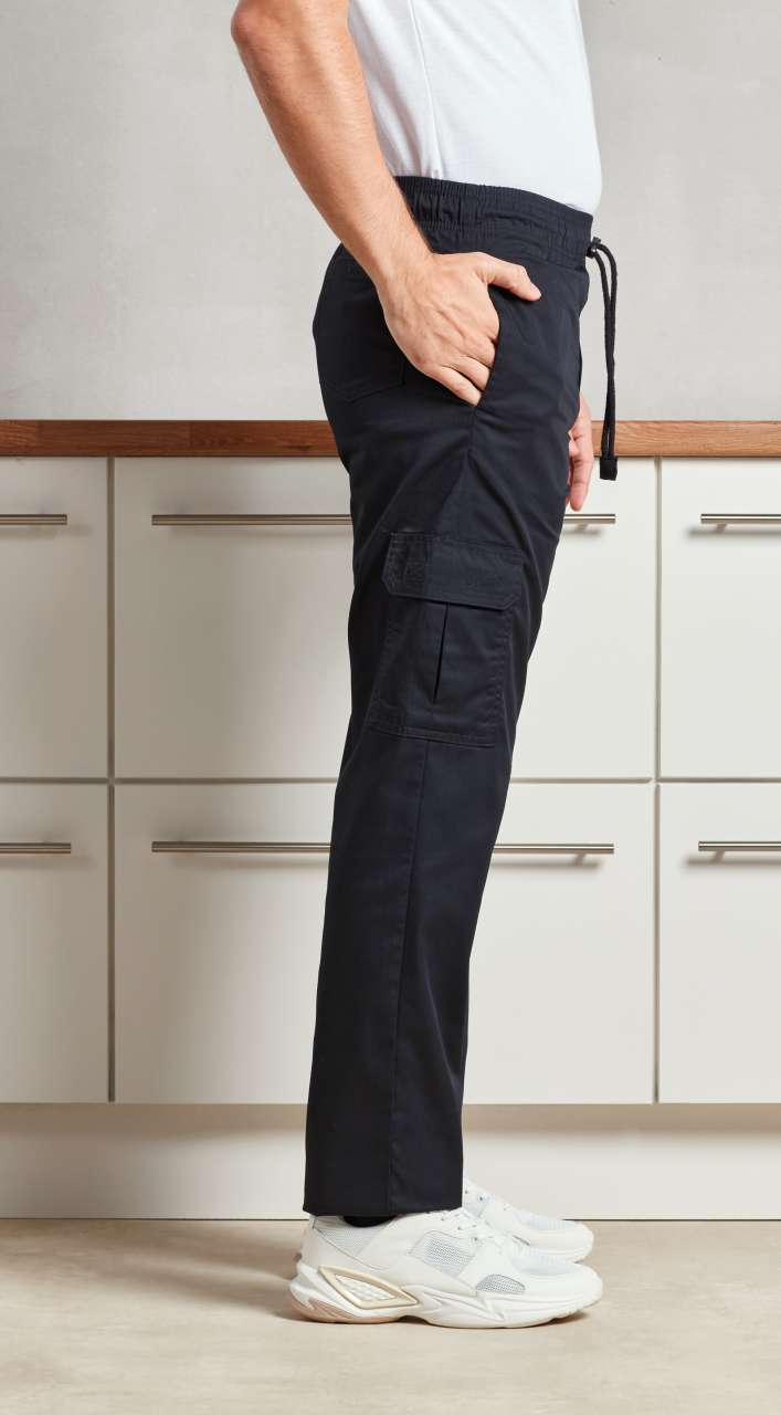 PR555 - 'ESSENTIAL' CHEF'S CARGO POCKET TROUSERS