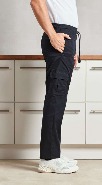 PR555 - 'ESSENTIAL' CHEF'S CARGO POCKET TROUSERS