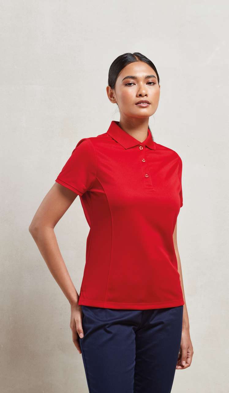 PR616 - LADIES’ COOLCHECKER® PIQUE POLO