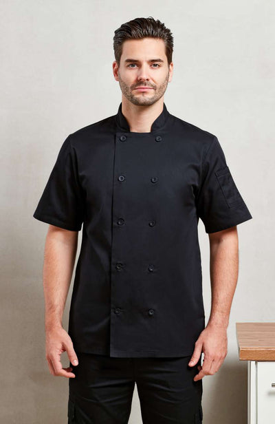 PR656 - SHORT SLEEVE CHEF'S JACKET