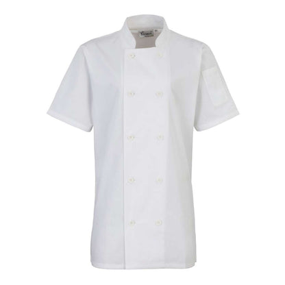 PR670 - WOMEN'S SHORT SLEEVE CHEF'S JACKET