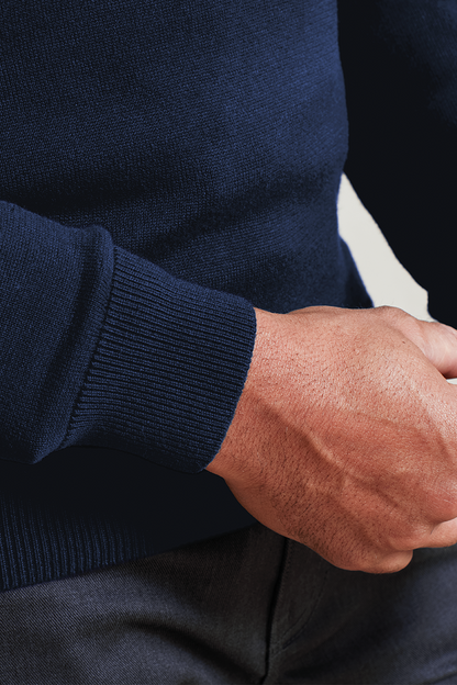 PR692 - MEN'S CREW NECK COTTON RICH KNITTED SWEATER