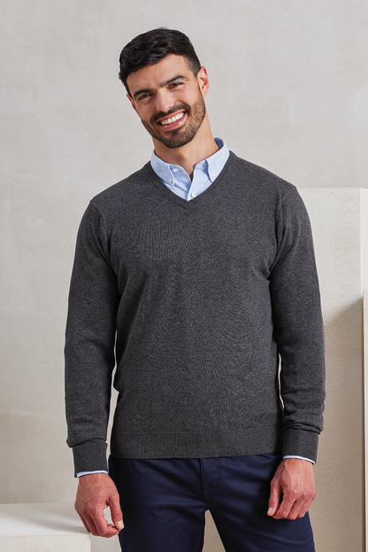 PR694 - MEN'S KNITTED V-NECK SWEATER