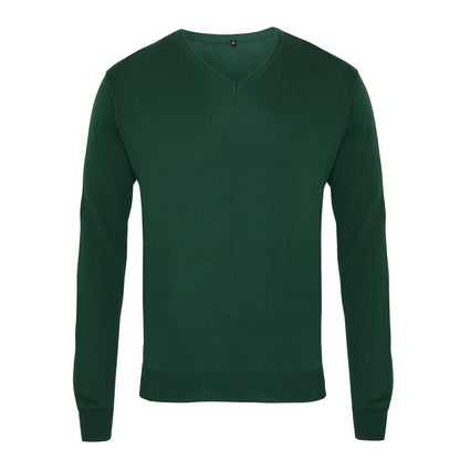 PR694 - MEN'S KNITTED V-NECK SWEATER