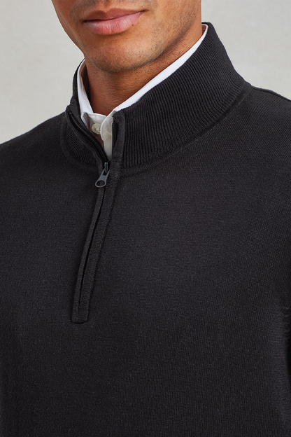 PR695 - MEN'S QUARTER-ZIP KNITTED SWEATER