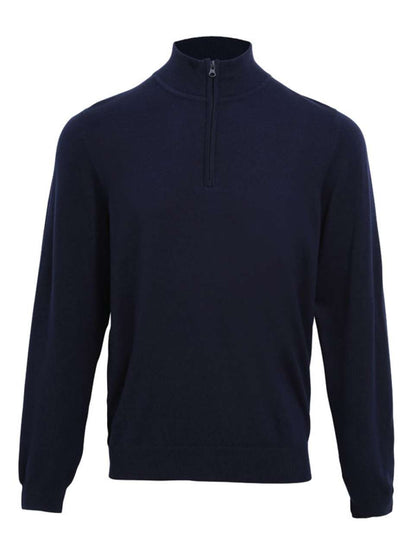 PR695 - MEN'S QUARTER-ZIP KNITTED SWEATER