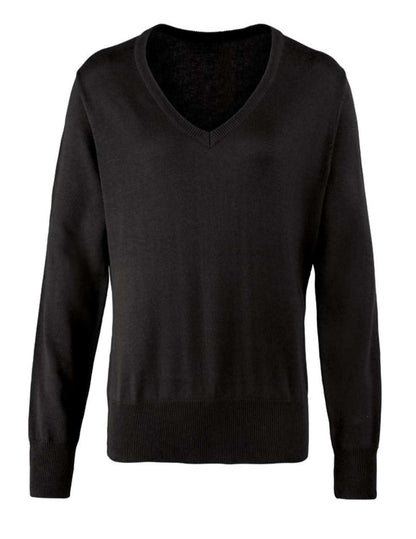 PR696 - WOMEN'S KNITTED V-NECK SWEATER