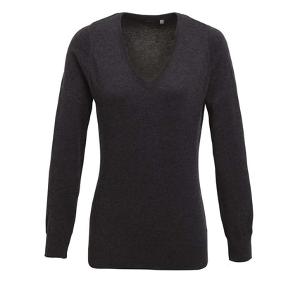 PR696 - WOMEN'S KNITTED V-NECK SWEATER