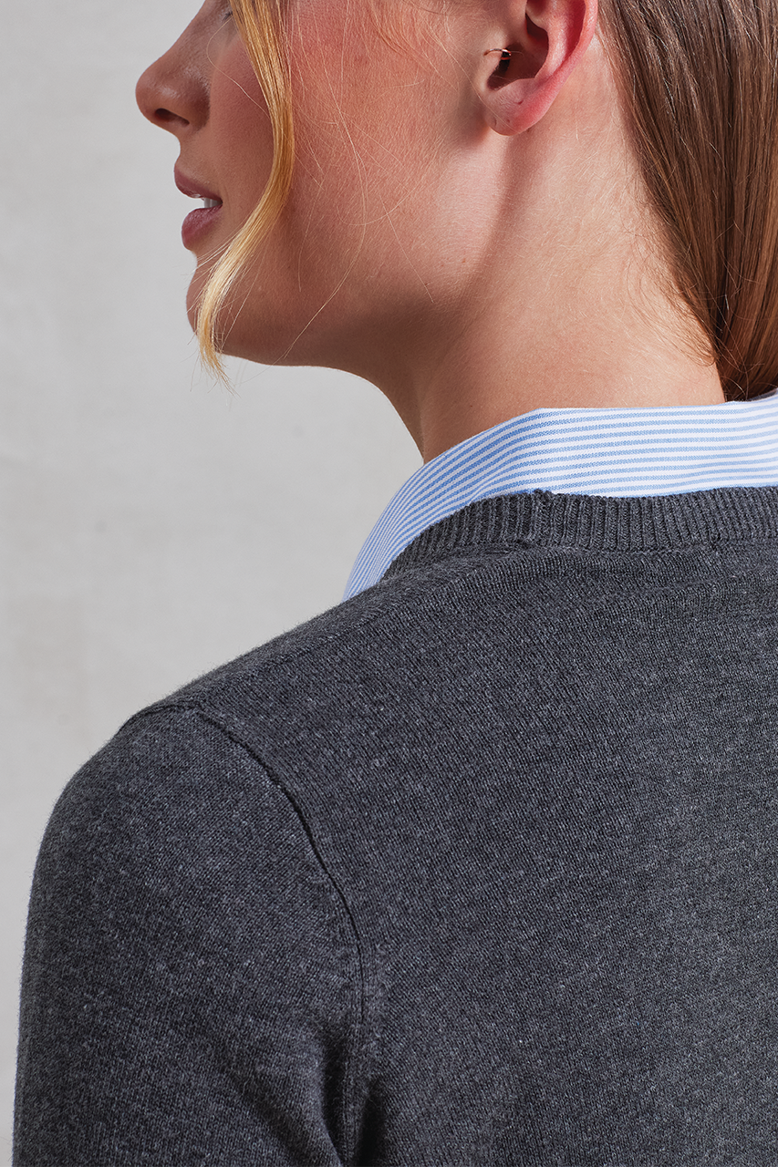 PR697 - WOMEN'S BUTTON-THROUGH KNITTED CARDIGAN